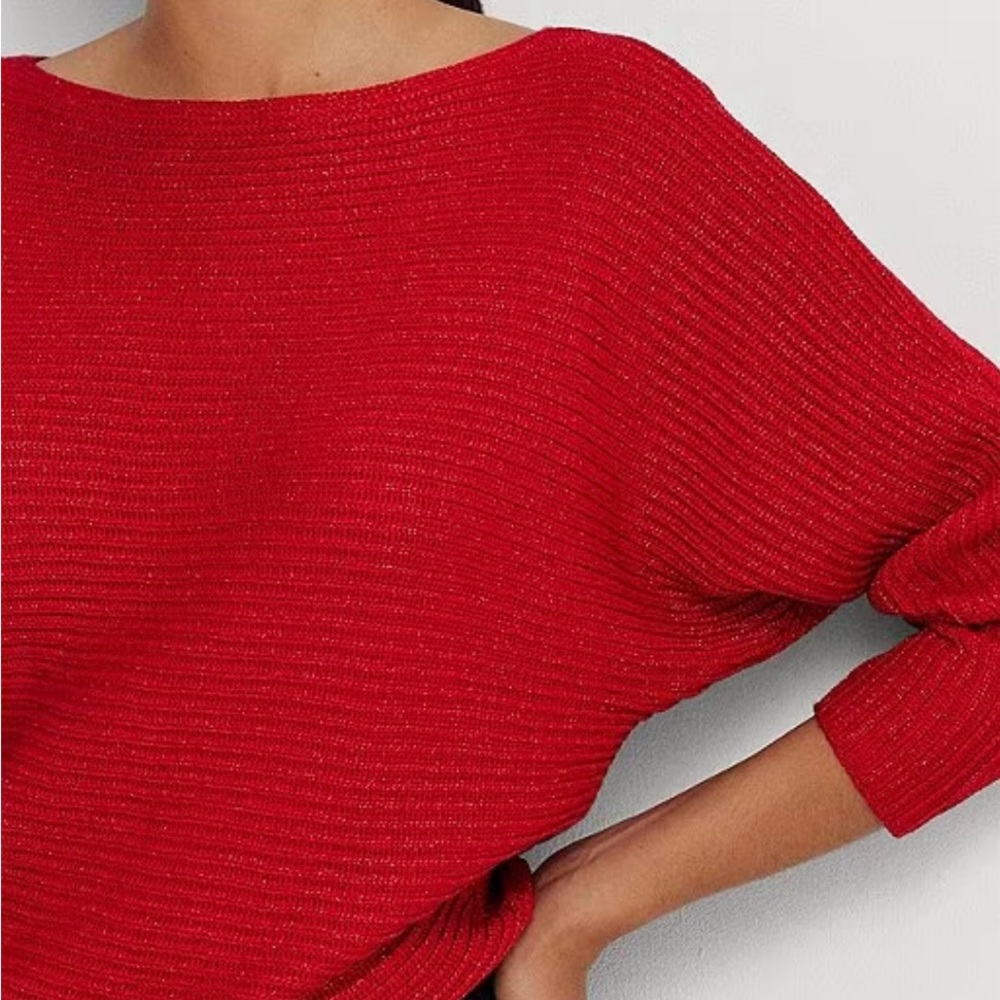 Lauren Ralph Lauren Women’s Dolman-Sleeve Sweater Red XS